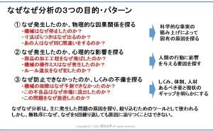 なぜなぜ分析～３つの分析パターン