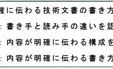 書く力、説明する力 内容が明確に伝わる技術文書の書き方（その47）