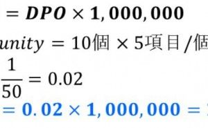 DPMO（Defects Per Million Opportunity） 工程能力の理解 （その3）