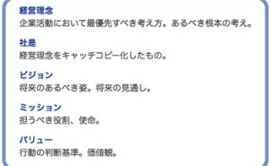 人的資源マネジメント：ビジョンは夢か理念か （その1）